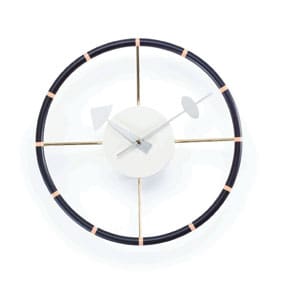 George Nelson Style Steering Wheel Wall Clock