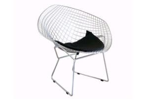 Harry Bertoia Style Diamond Wire Chair