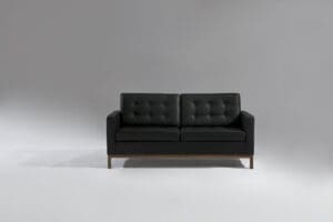 Florence Knoll Style 2 Seater Sofa (Wood)