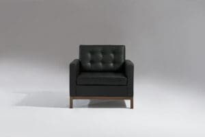 Florence Knoll Style Armchair (Wood)