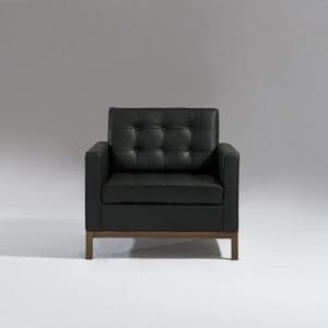 Florence Knoll Style Armchair (Wood)