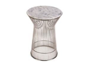 Warren Platner Style Sintered Stone Top Side Table