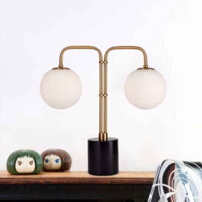 Double Globe Table Lamp