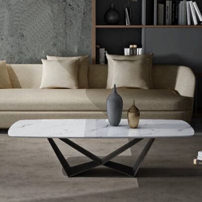 Sintered Stone W Shape Coffee Table