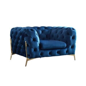 Wegner velvet sofa button tuftied