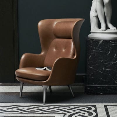 Vintage leather RO Chair Jaime Hayon
