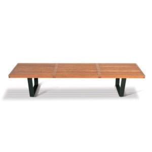 George Nelson Style 2 Seater Platform Bench