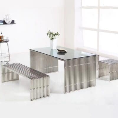 Nuevo Amici Square Metal End Table