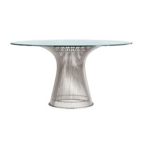 Warren Platner Style Glass Dining Table